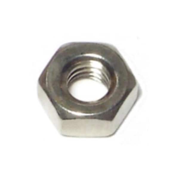 Midwest Fastener Hex Nut, 1/4"-20, 18-8 Stainless Steel, Not Graded, 30 PK 63761 - main